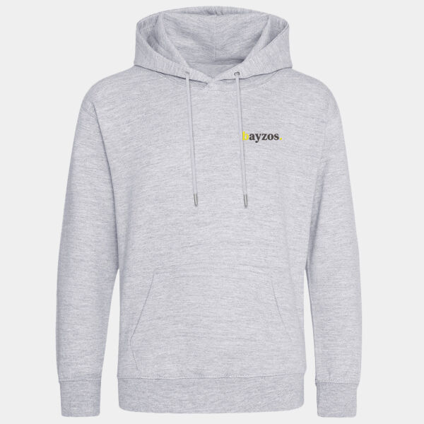 Bayzos - Mens Organic Hoodie - Grey Thumbnail