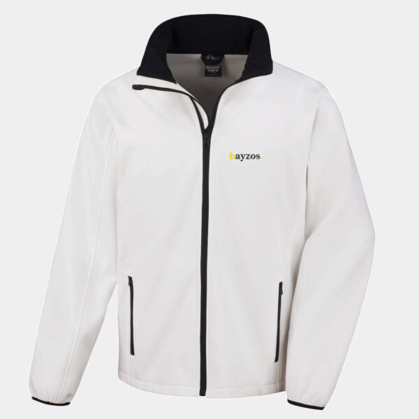 Bayzos - Mens Softshell Jacket - White Thumbnail