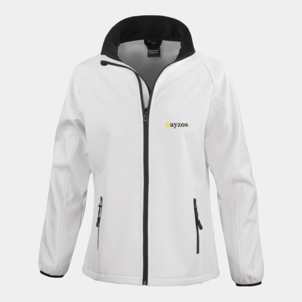 Bayzos - Ladies Softshell Jacket - White Thumbnail